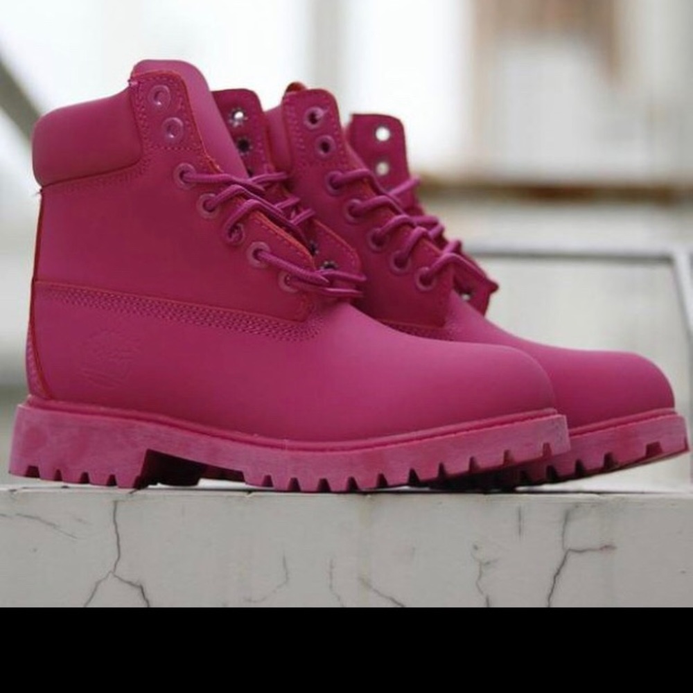 pink timberlands